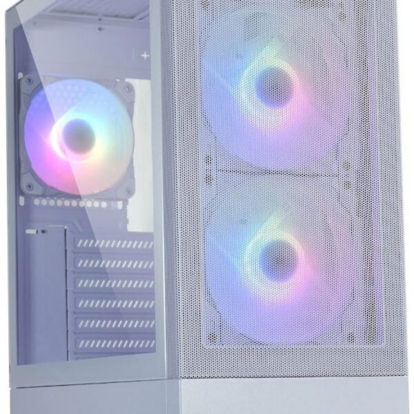 pctech-gr-Lian Li Lancool 205 Mesh White PC Case - ATX Tower & 3 aRGB PWM fans - 1x120mm 2x140m Type C